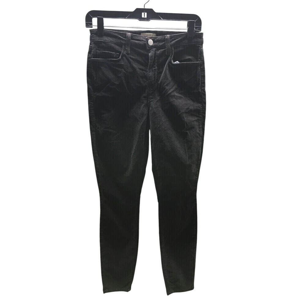 L'agence Jeans Women's Size 25 Greystone Monique Skinny Ultra High Rise Velvet